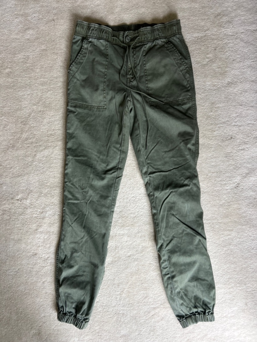 American Eagle Outfitters Olive Green Jogger Pants. Women size 4 long